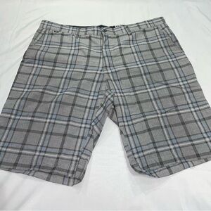 Fox Men's Gray Plaid Shorts